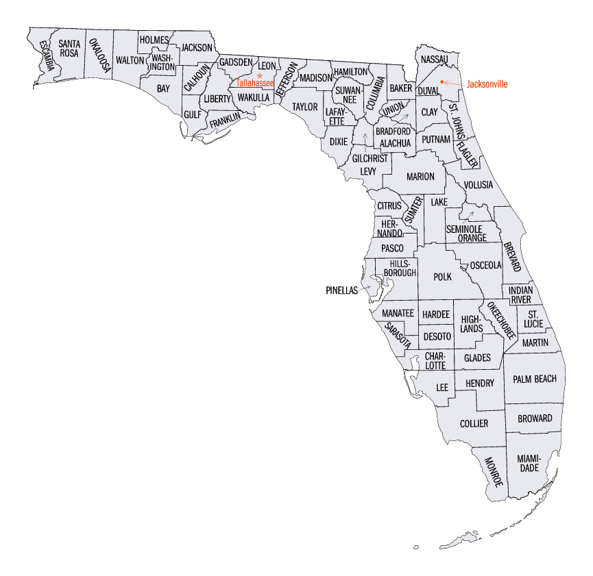 How do you find a map of Florida ZIP codes?